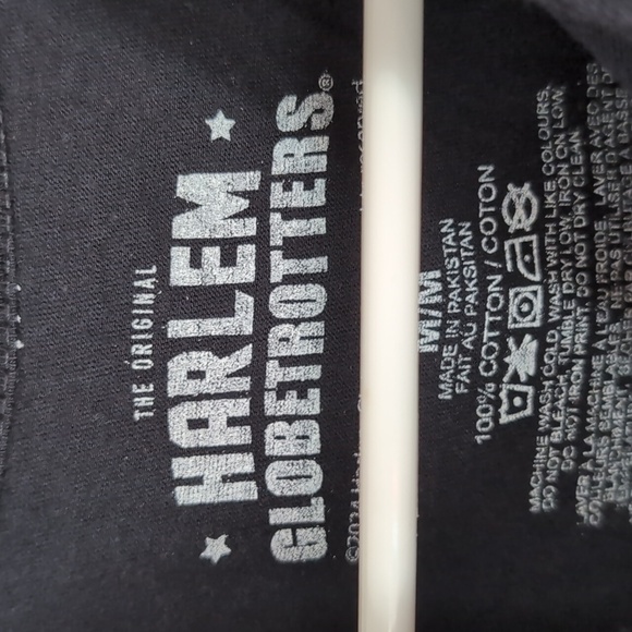 Harlem Globetrotters Black Short Sleeve Tee Size Medium - Picture 2 of 3